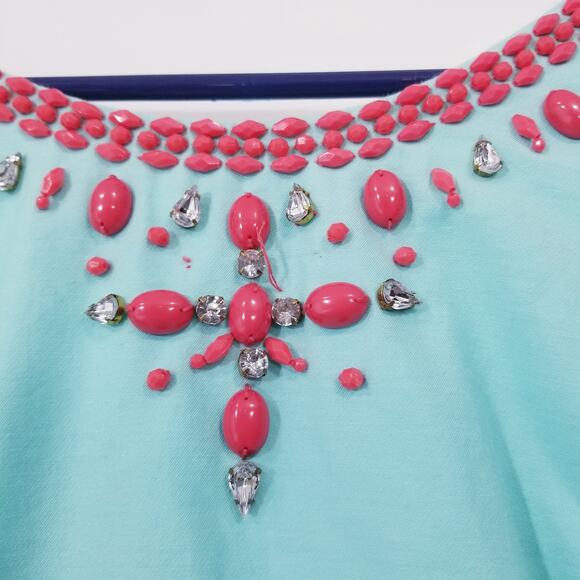 Lilly Pulitzer Beaded Jeweled Rhinestones Sheath Dress - Picture 11 of 16